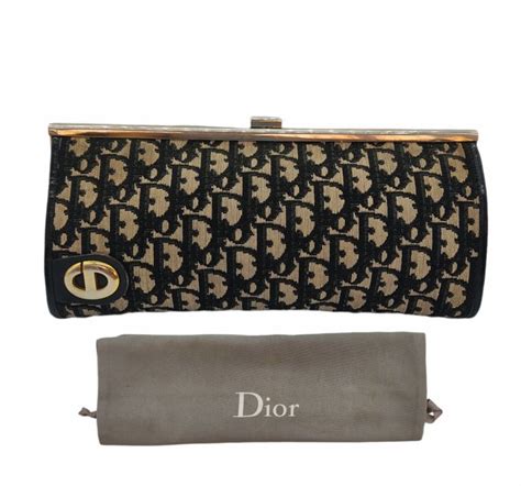 christian dior white clutch